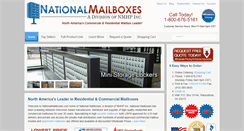 Desktop Screenshot of nationalmailboxes.com